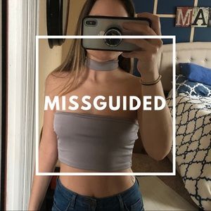 Lavender Missguided Choker Bandeau